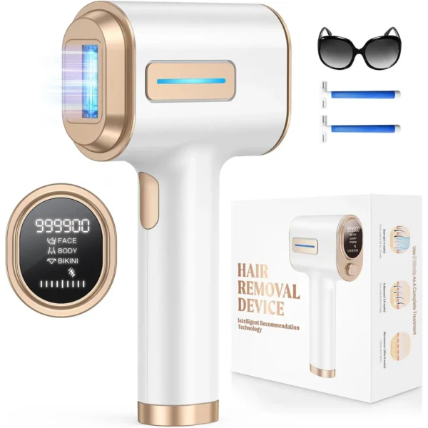 Permanent IPL Hair Removal: Painless, At-Home Solution with 999,900 Flashes & 9 Power Levels