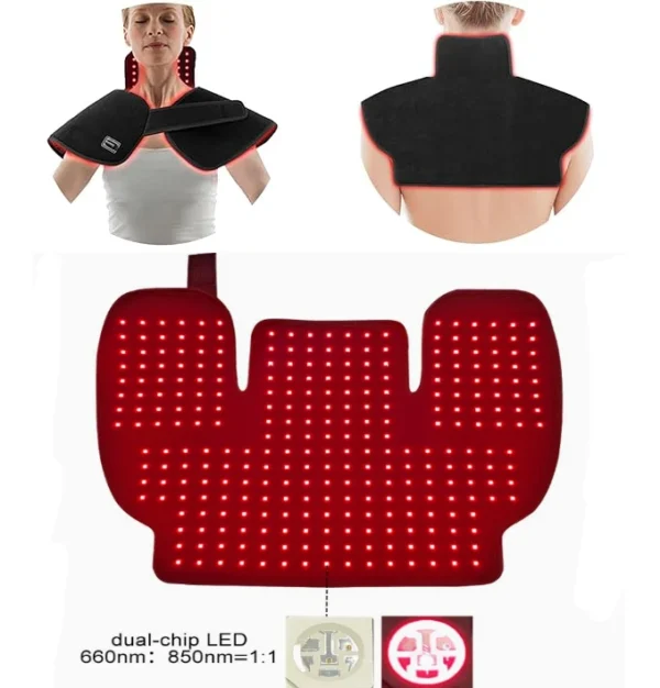 Ignite & Unwind: Pro-Grade Red Light Therapy Shoulder & Neck Wrap