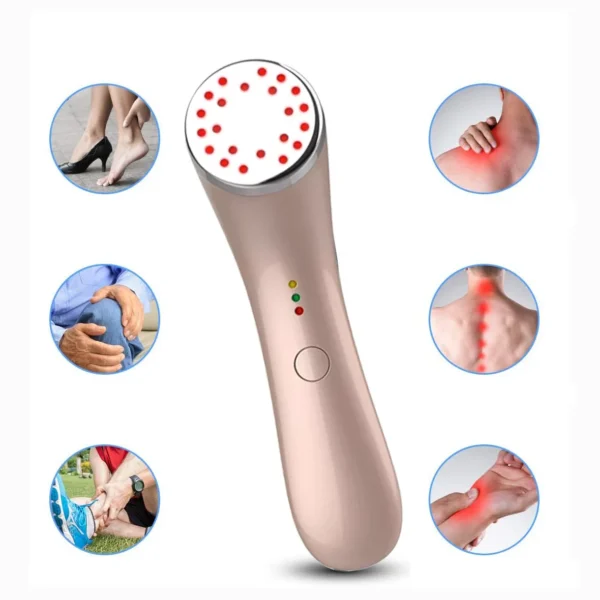 Pain Relief Laser: 650nm/850nm Red Light for Arthritis, Therapy & Healing
