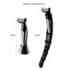 Men's Electric Back Shaver: Painless, Waterproof, USB-C Charging with Detachable Handle for Full Body Grooming - Image 5