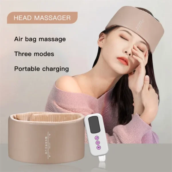 Advanced Decompression & Hypnosis Head Massager with Air Bag Tech for Deep Fatigue Relief
