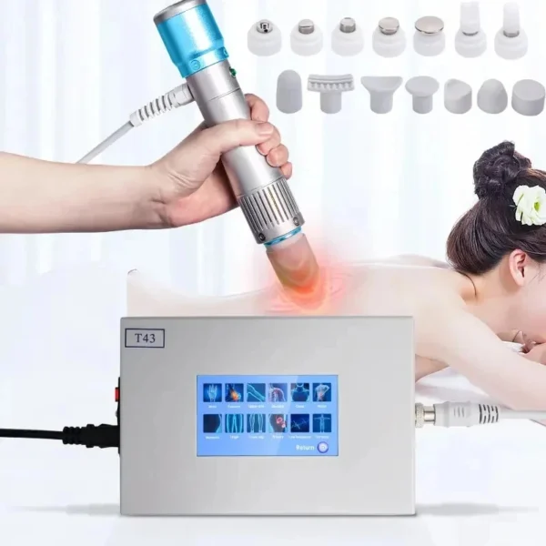 T43 Handheld Shockwave Massager - Electric Muscle Stimulator for Back & Body